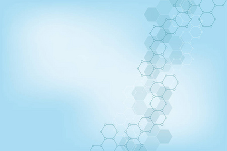 抽象技术中的六边形之美 医学科技与数字未来的视觉叙事